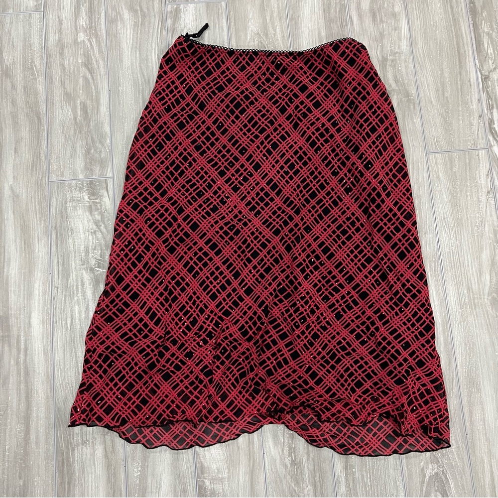 sparkly y2k midi skirt
